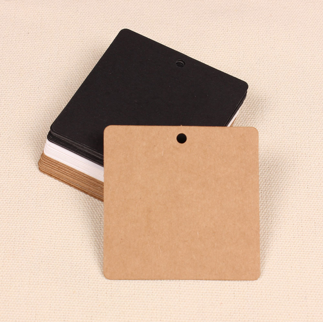 Wholesale- 100 X Square Paper Mark Kraft Paper Tags Hang Pricing Label Party Wedding Favors Gift Candy Boxes Tag Card, Brown Black White
Wholesale- 100 X Square Paper Mark Kraft Paper Tags Hang Pricing Label Party Wedding Favors Gift Candy Boxes Tag Card, Brown Black White