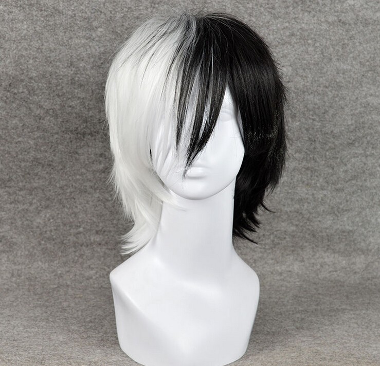 Short Black Mixed White Dangan Ronpa Monokuma Perucas Cosplay Wig peruca Cosplay Wigs, Natural color
Short Black Mixed White Dangan Ronpa Monokuma Perucas Cosplay Wig peruca Cosplay Wigs, Natural color