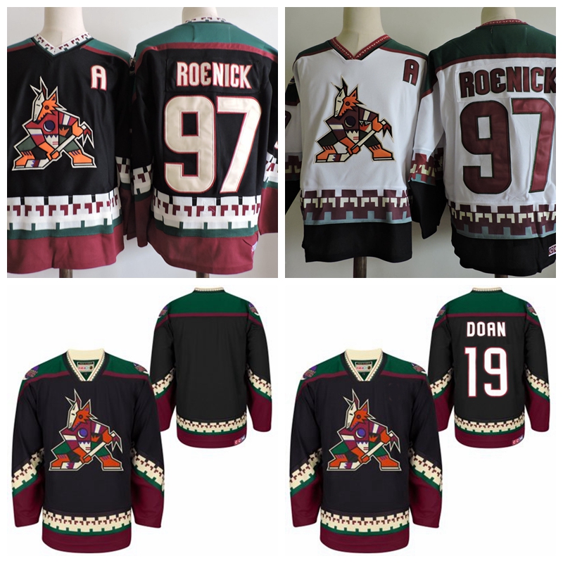 1998 CCM Vintage 19 SHANE DOAN Phoenix Coyotes Hockey Jersey 97 JEREMY ROENICK Stitched black jerseys Cheap Mens, White 97
1998 CCM Vintage 19 SHANE DOAN Phoenix Coyotes Hockey Jersey 97 JEREMY ROENICK Stitched black jerseys Cheap Mens, White 97