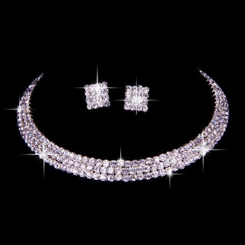 100% Same as Image Classic Rhinestone Jewelry Set Wedding Bridal Necklace and Earrings Photo Bride Evening Prom Party Homecoming Accessories, White
100% Same as Image Classic Rhinestone Jewelry Set Wedding Bridal Necklace and Earrings Photo Bride Evening Prom Party Homecoming Accessories, White