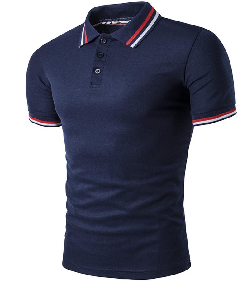 Part Striped POLOS Shirt Men Short Sleeve Turn Down Collar Pattern Design Button Slim Fit For Man Casual POLO Shirt Free Ship 2017, Blue
Part Striped POLOS Shirt Men Short Sleeve Turn Down Collar Pattern Design Button Slim Fit For Man Casual POLO Shirt Free Ship 2017, Blue