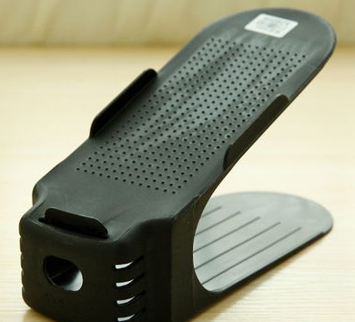 Plastic Shoes Rack Double Layer Integrated Shoe Holder Shelf Modern Style Shoe Storage Rack 25cm Lenght 8 Colors