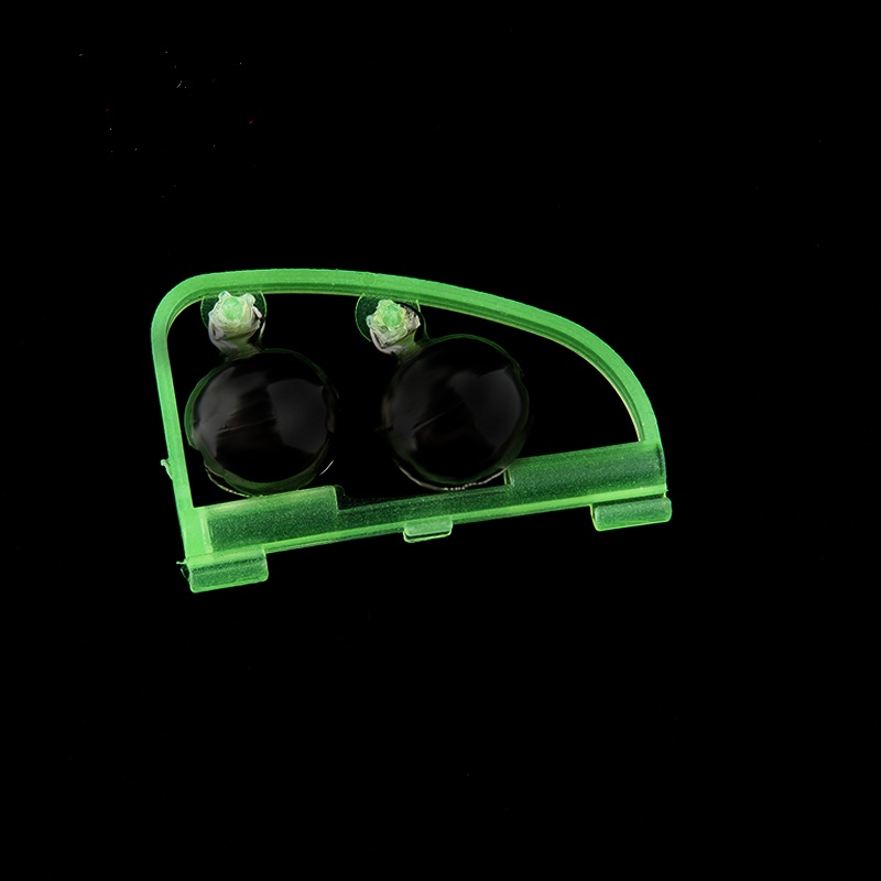 10pc Fishing Accessory Rod Tip Fish Bite Double Alarm Alert Clip Bells Tool for Fishing Tackle Tools night time anglers Glow in the dark