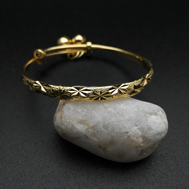 Allergic Free Fashion Baby Kids Lucky Full Stars Bracelet Charm Jewelry Little baby Girl Gold Color Bracelets Bangles for Children Boys