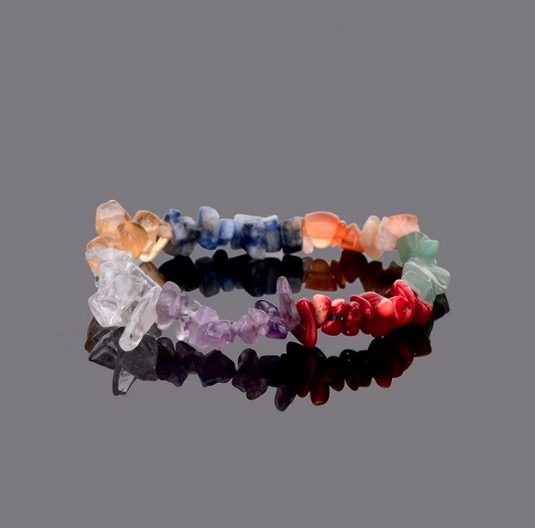 Beaded Strands Wholesale 12pcs\lot 7 Chakra Bracelet Chakra Stone Bracelets Unisex Yoga Energy Brcelet
