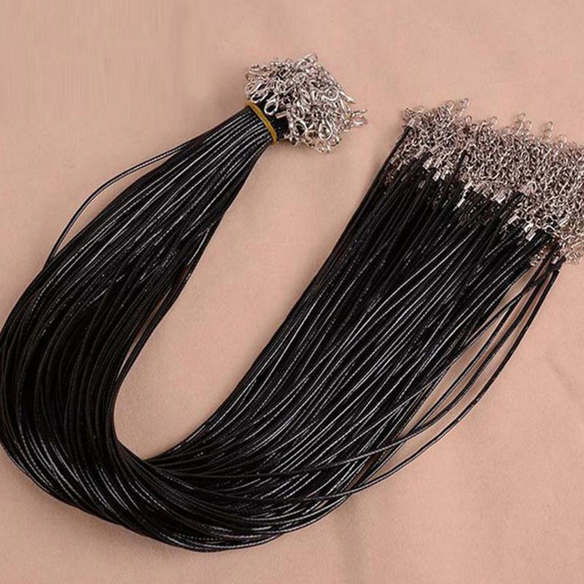 Jewelry Findings & Components String Cord 1.5 mm Leather Chains Bracelet Pendant Charms With Lobster Clasp DIY Necklace Making
Jewelry Findings & Components String Cord 1.5 mm Leather Chains Bracelet Pendant Charms With Lobster Clasp DIY Necklace Making