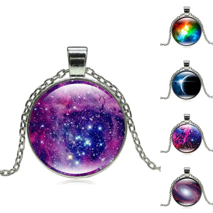 High quality Jewelry Galaxy Star Time Gemstone Necklace Silver Glass Pendant Necklace WFN568 (with chain) mix order 20 pieces a lot
High quality Jewelry Galaxy Star Time Gemstone Necklace Silver Glass Pendant Necklace WFN568 (with chain) mix order 20 pieces a lot
