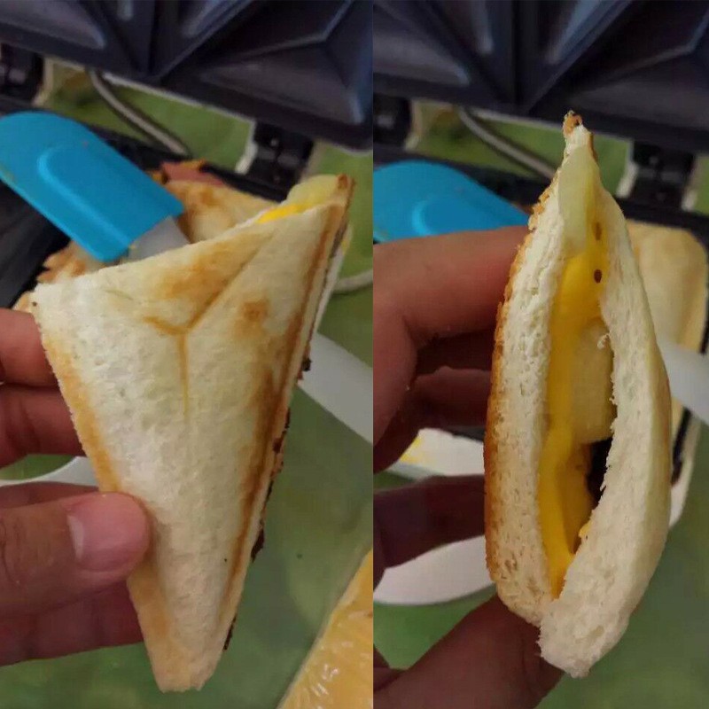 110v 220v Commercial Breakfast Sandwich Maker Machine Bread Toaster Oven Kitchen Equipment Waffle Machines1241881