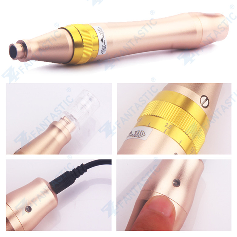 Popular rechargeable ULTIMA M5 Derma Pen Wireless/Wired Electric Microneedle Roller Dr.Pen With 5 Speed Of Digital Control Skin Care Machine