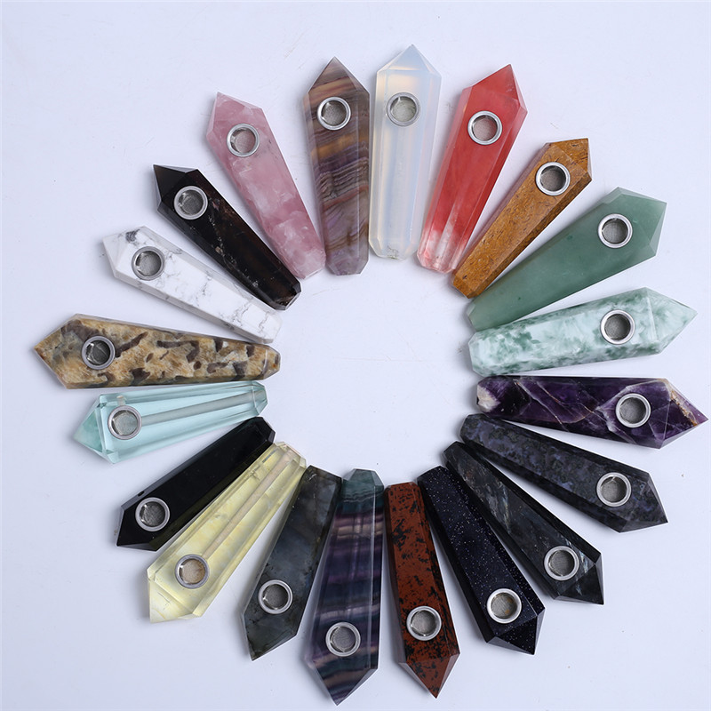 HJT Wholesale Cheap Mixed Gemstone Quartz Crystal Smoking Pipes Healing Wands Tobacco Pipes Reiki smoking Free Shipping!!
HJT Wholesale Cheap Mixed Gemstone Quartz Crystal Smoking Pipes Healing Wands Tobacco Pipes Reiki smoking Free Shipping!!