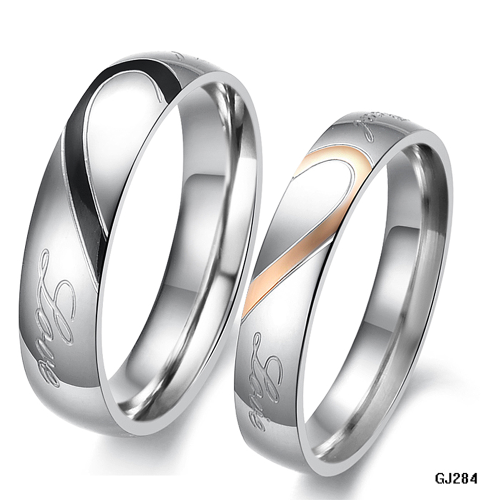 "Real Love" 316L Stainless Steel Half Heart Couple Ring For Wedding/ Engagement Hot Promise Ring
"Real Love" 316L Stainless Steel Half Heart Couple Ring For Wedding/ Engagement Hot Promise Ring