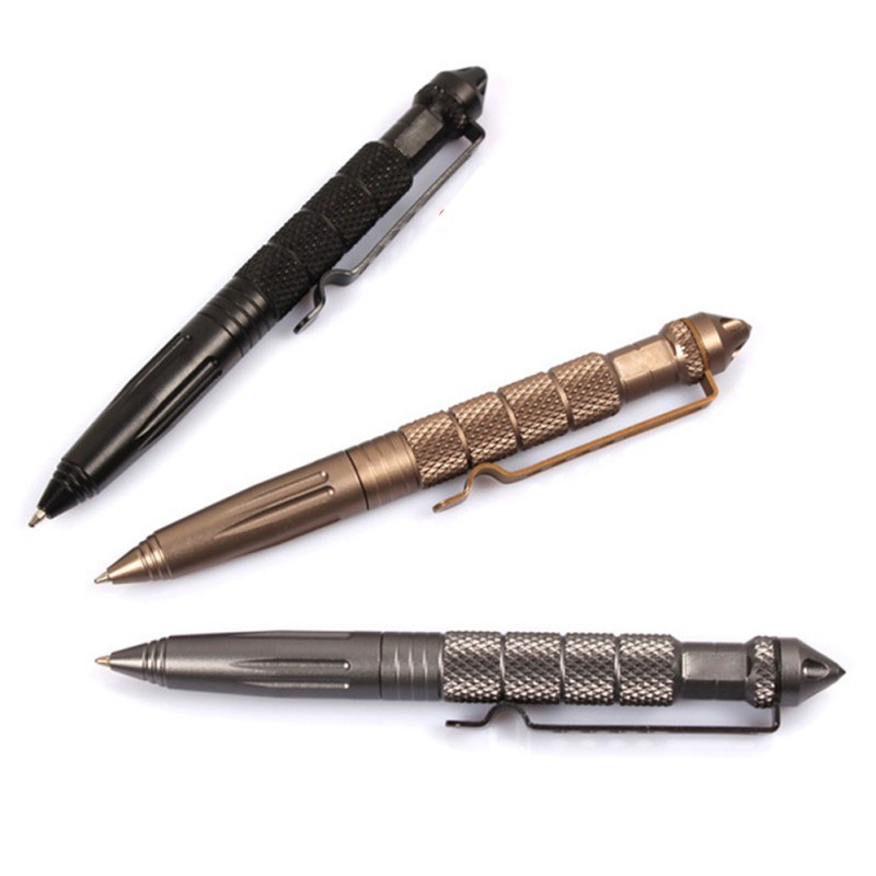 Black Tactical Pen Glass Breaker Self Defense Emergency Survival Tool Aluminum New от DHgate WW