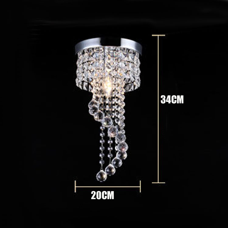 Crystal 20/25cm Chandelier Ceiling Lighting crystal ball chandelier Flush Mount Ceiling Light Lamp for Aisle Stair Hallway Porch Lights s