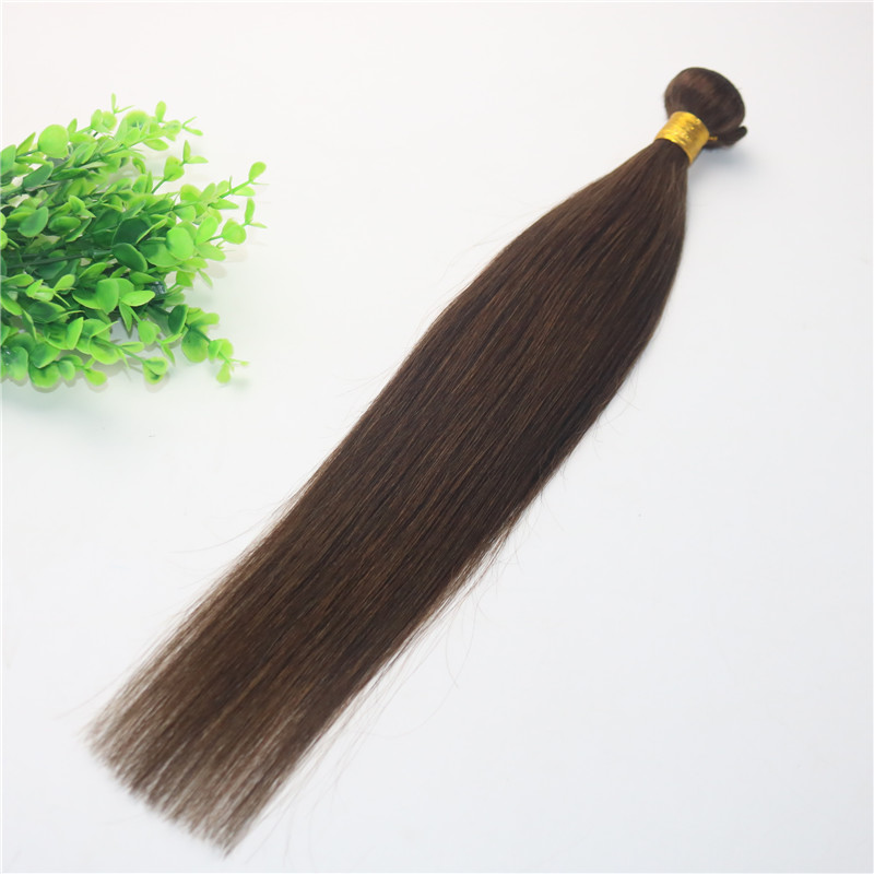 8A Dark Brown #4 Brazilian Hair Bundles 10-30 Double Drown Human Hair Wefts Straight Hair Weaves Free Fast Shipping