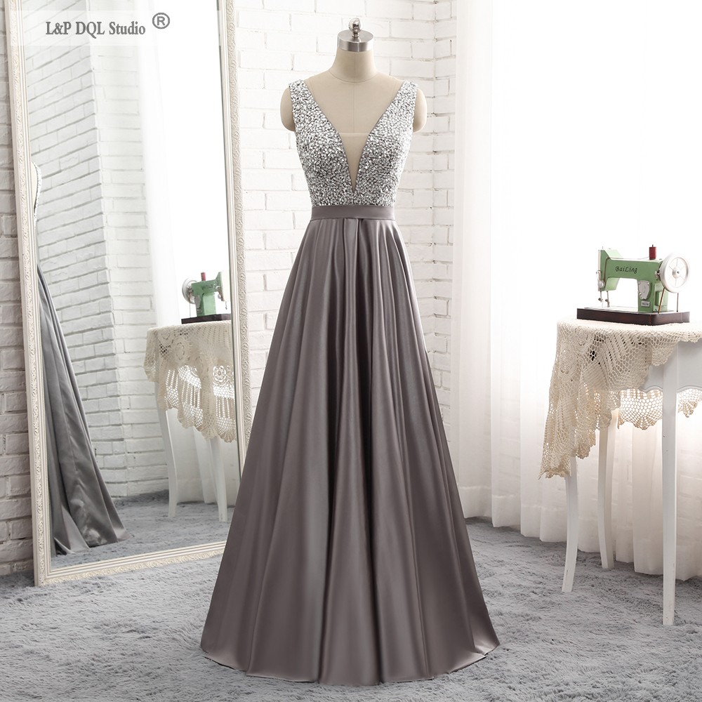 Sparkling Evening Dresses Scoop V-Back Floor Length Satin Long Formal Dresses Shining Sequins Beads Top Real Pictures, Orange
Sparkling Evening Dresses Scoop V-Back Floor Length Satin Long Formal Dresses Shining Sequins Beads Top Real Pictures, Orange