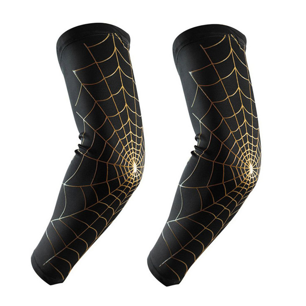 Compression Arm Sleeves Spider Web Design Weightlifting Elbow Sleeves Arm Wraps for Baseball, Basketball, Football,Cycling, 1Pair, Black gold;m
Compression Arm Sleeves Spider Web Design Weightlifting Elbow Sleeves Arm Wraps for Baseball, Basketball, Football,Cycling, 1Pair, Black gold;m