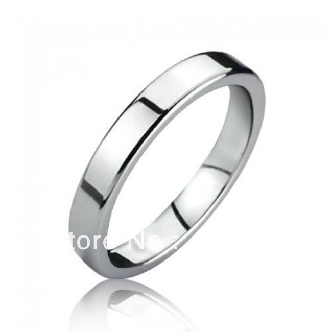 yizhan Free Shipping Cheap Price Jewelry USA Brazil Russia Hot Sales His/Her 3MM Silver Siny Flat Tungsten Ring Mens Wedding Band