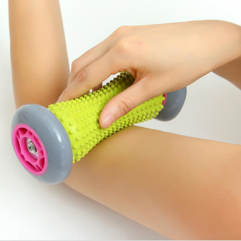 Travel Massager Foot Massage Tool Muscle Roller Wheel and Yoga massage health care wheel massager tool fast shipping F20171705