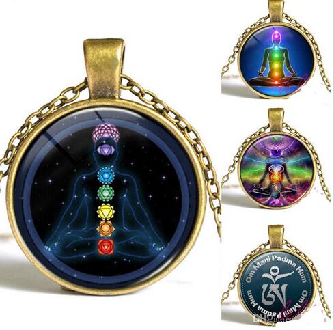 Reiki chakra pendant OM Glass long necklace chakra healing mandala necklace yoga indian jewelry christmas gift for women Free Shipping, Silver
Reiki chakra pendant OM Glass long necklace chakra healing mandala necklace yoga indian jewelry christmas gift for women Free Shipping, Silver