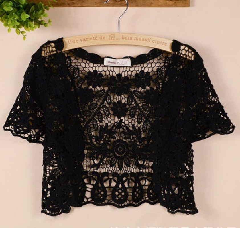 New Fashion Formal Pageant Women Short Sleeve Shrug Bolero Lace Wedding Bridal Cape Jacket Elegant Cape