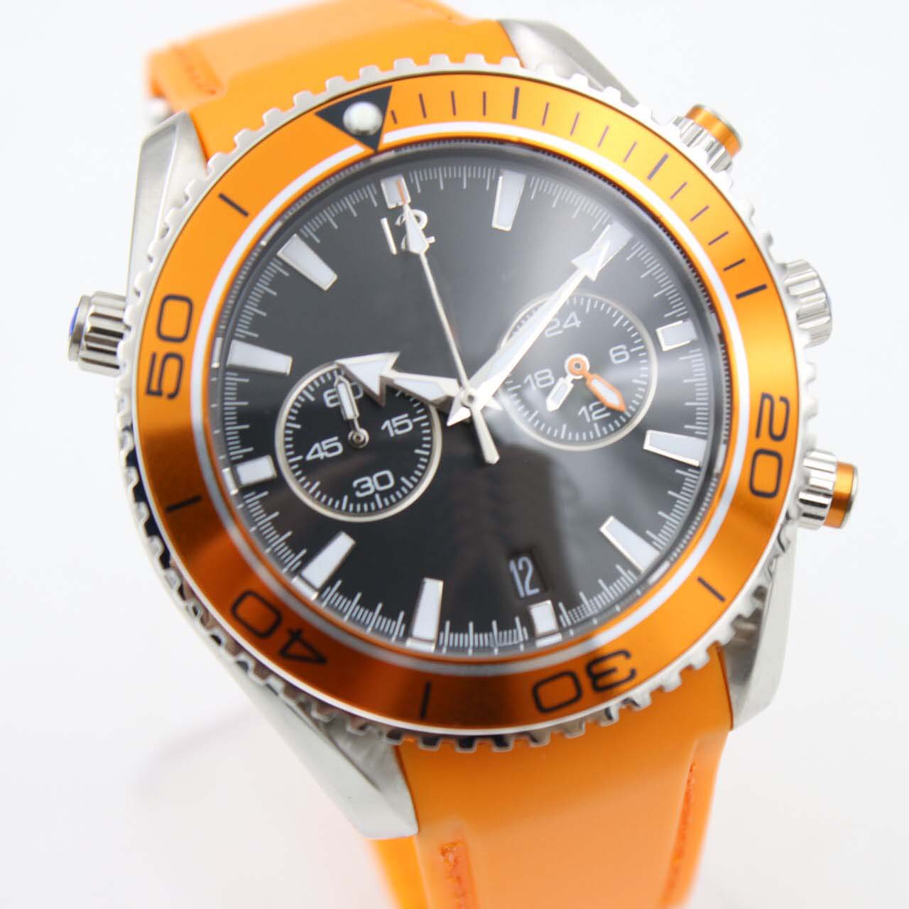 Master Chronometer GMT Sport Quartz Watches 45.5MM Co-axial Mens Watch Orange Rubber Band With Rotatable Bezel and Luminous Hands, Slivery;brown
Master Chronometer GMT Sport Quartz Watches 45.5MM Co-axial Mens Watch Orange Rubber Band With Rotatable Bezel and Luminous Hands, Slivery;brown