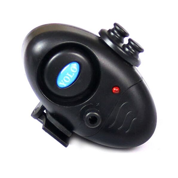 Fishing Electronic LED Light Fish Bite Sound Alarm Bell Clip On Fishing Rod Black Tackle