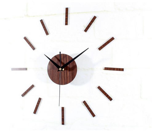 High-grade metal texture DIY hanging watch fashion creative combination clock self-adhesive clock earth Hao gold diy bell