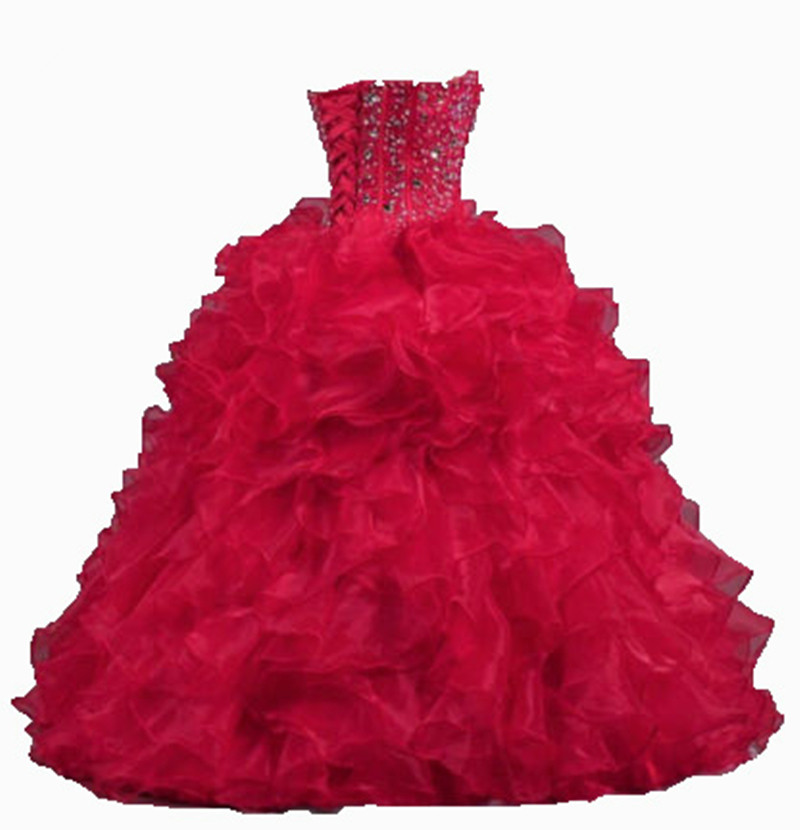 2017 Fashion Crystal Ball Gown Quinceanera Dresses with Sequined Beading Organza Plus Size Sweet 16 Dresses Vestido Debutante Gowns BQ32