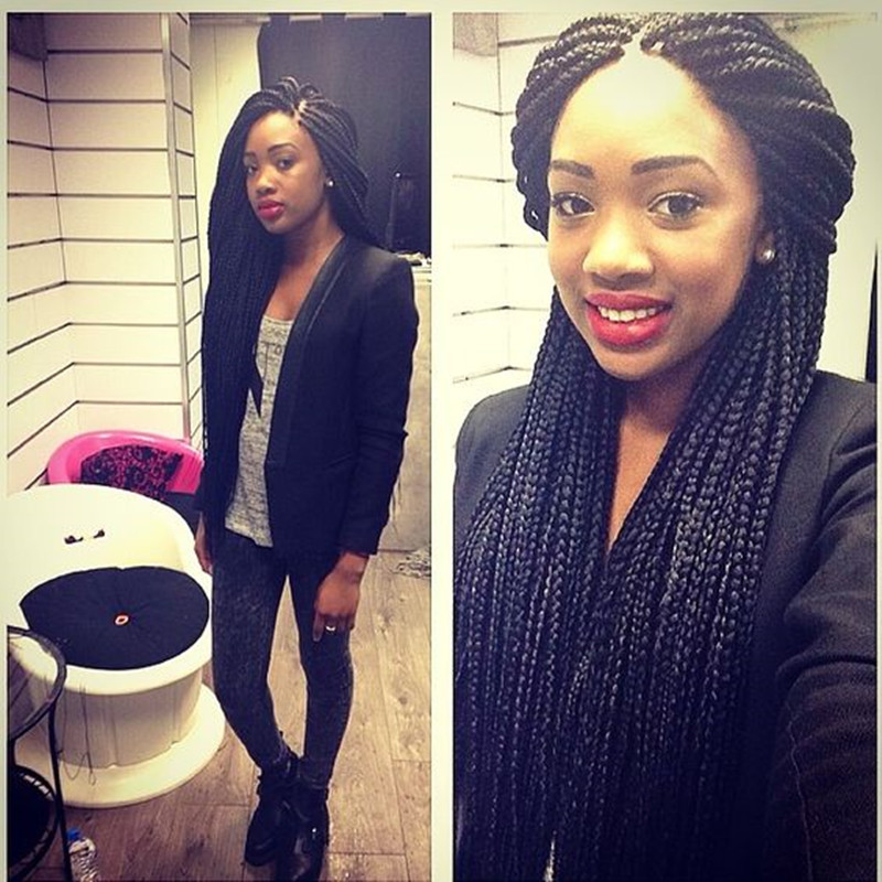 200density brazilian hair box braids wig Synthetic Lace Front Wigs preplucked hairline Braided Twist Crochet Full Hair Wigs for Black Women