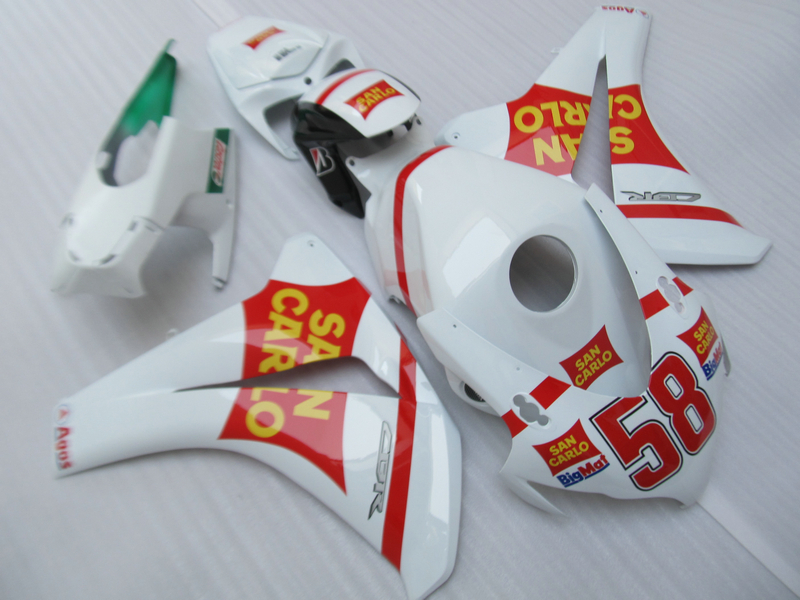 Injection molded 100% fit for HONDA CBR1000RR 2008-2011 white red fairings set CBR1000RR 08 09 10 11 OT15, Same as picture
Injection molded 100% fit for HONDA CBR1000RR 2008-2011 white red fairings set CBR1000RR 08 09 10 11 OT15, Same as picture