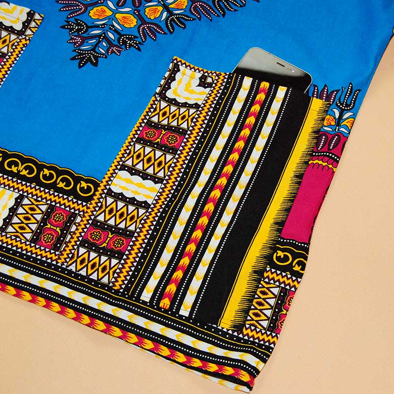 Wholesale- Boho Women Autumn Tunic Dress Hippie Punk Traditional Dashiki Top Shirt Dresses for African Clothing Plus Size 10744