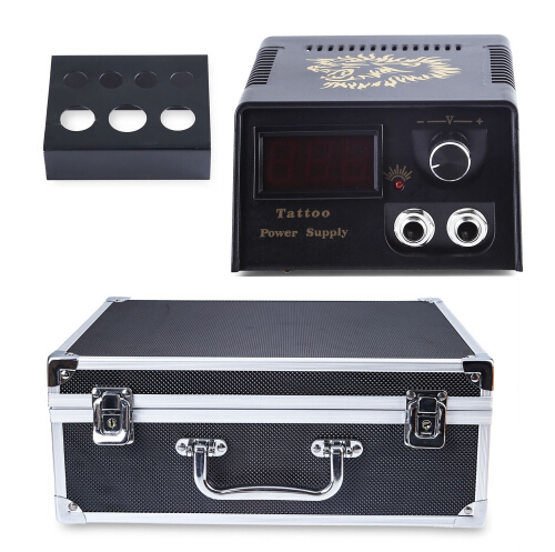 Tattoo Guns Kits 2024 Professional Kit 6 Machine Shader Liner Power Supply 50 Needles Tip With Store Box Set Three Pin US Plug