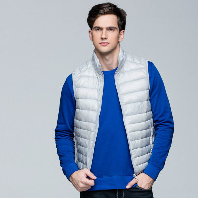 Fall- New Mens Winter Jackets Vest Duck Fluff White Duck Down Plus Size XXXXL Casual Men Down Vest Outdoor Parkas Hombre