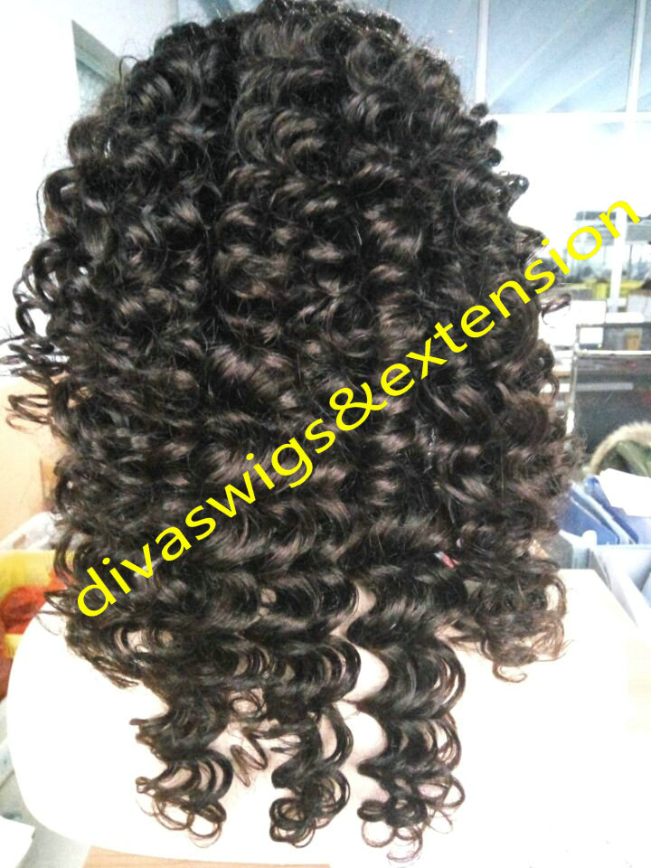 fashion oprah winfrey hairstyle dark brown curly lace front brazilian hair wigs glueless wigs for black women DIVA fast shipping