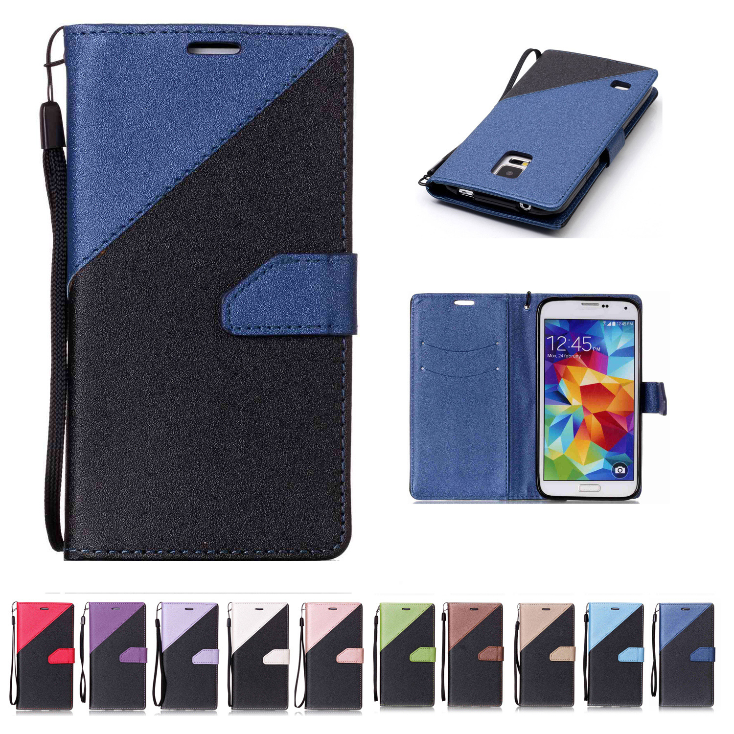 For Samsung Galaxy S5 Wallet Case Cover PU Leather with Card Slot Hand Strap Sand Beach Surface Design
For Samsung Galaxy S5 Wallet Case Cover PU Leather with Card Slot Hand Strap Sand Beach Surface Design