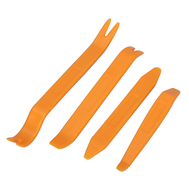 RERAS 4pcs Auto Car Radio Panel Door Clip Panel Trim Dash Audio Removal Installer Pry Repair Tool Portable Practical