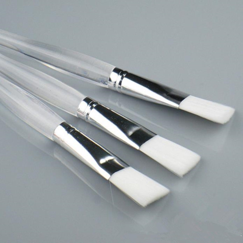 Facial Mask Brush Plastic Handle Cosmetic Tools Soft Fiber Hair Foundation Makeup Face Treatment Salon Beauty Tool F20171111
