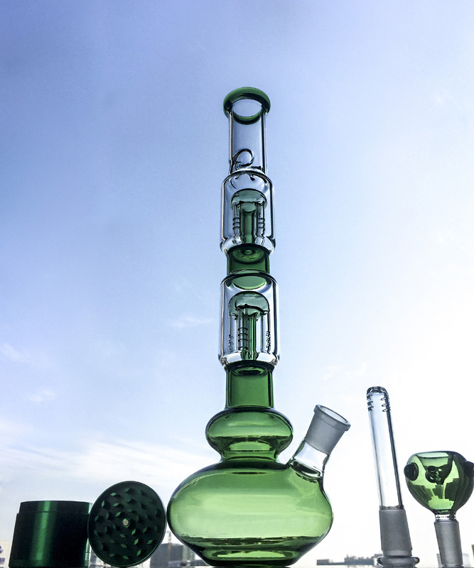 Glass Bongs With Double Layer Four Arm Tree Percolator Hookahs Stand 42cm 18.8mm Joint Ice Vapor Water Pipes GB1218
Glass Bongs With Double Layer Four Arm Tree Percolator Hookahs Stand 42cm 18.8mm Joint Ice Vapor Water Pipes GB1218