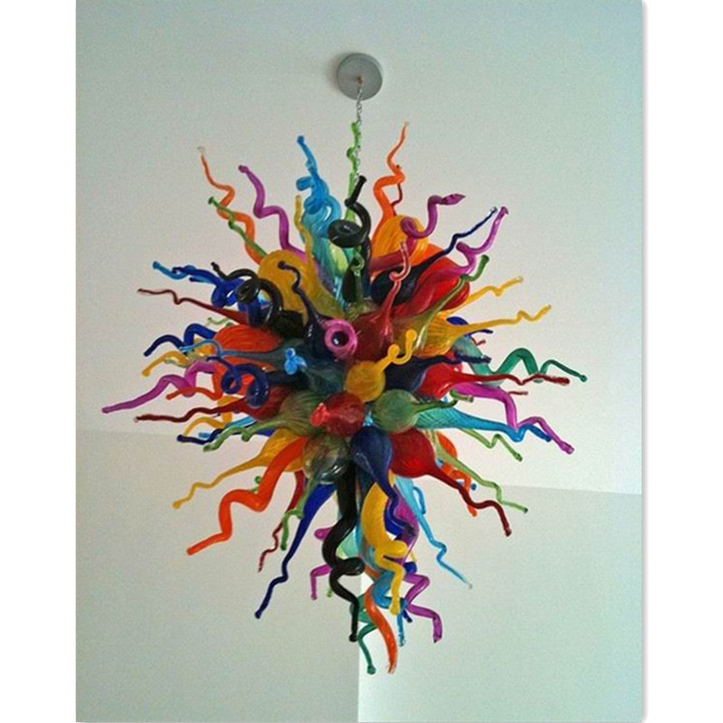 Hanging Chain Multi Color Blown Glass Chandelier Lightings LED Bulbs Indoor Lighting Candy Bar Decoration -Girban
Hanging Chain Multi Color Blown Glass Chandelier Lightings LED Bulbs Indoor Lighting Candy Bar Decoration -Girban