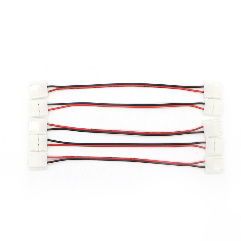 10mm 8mm 2 Pin Single Color 5050 LED Strip Connector Free Soldering Connecting Wire With Led PCB Connector
10mm 8mm 2 Pin Single Color 5050 LED Strip Connector Free Soldering Connecting Wire With Led PCB Connector