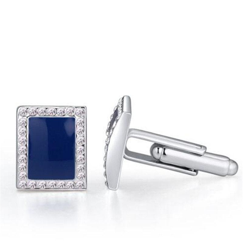 Blue Crystal Cuff Links Wedding Cufflinks For Men High Quality Fashion Jewelry Brand Design Popular Friendship Party Gift 19337, Silver
Blue Crystal Cuff Links Wedding Cufflinks For Men High Quality Fashion Jewelry Brand Design Popular Friendship Party Gift 19337, Silver