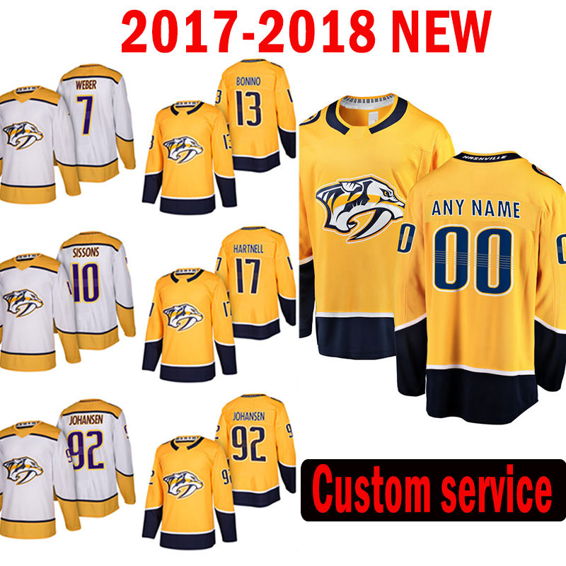 Nashville Predators Custom 2017-2018 New 7 Yannick Weber 10 Colton Sissons Jersey 92 Ryan Johansen 13 Nick Bonino men Scott Hartnell Jerseys, Black;red
Nashville Predators Custom 2017-2018 New 7 Yannick Weber 10 Colton Sissons Jersey 92 Ryan Johansen 13 Nick Bonino men Scott Hartnell Jerseys, Black;red