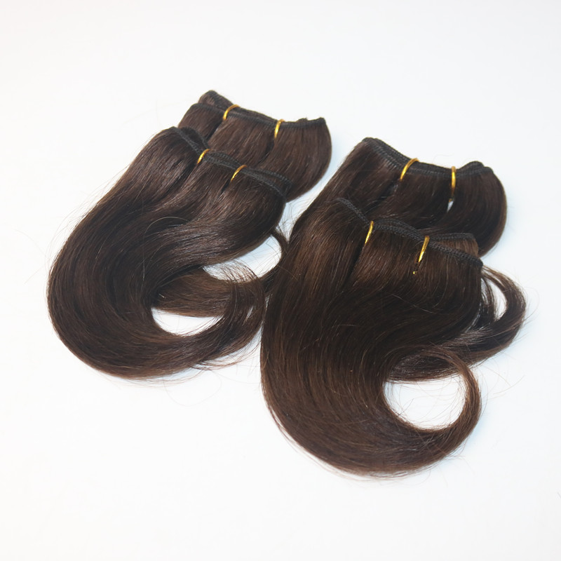 2017 Best Selling 6 Inch Body Wave Hair Brazilian Hair 4Pieces/Lot 100% Human Hair Extension