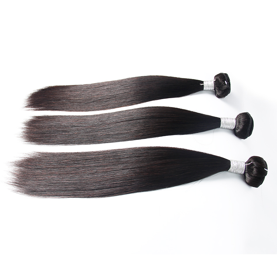Brazilian Straight Hair Unprocessed Malaysian Human Hair Weave Bundles Malaysian Hair Extensions 3Pcs Lot Natural Black Can Be Dyed