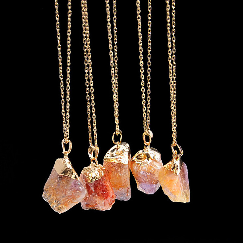 Good Quality Irregular Natural Stone Necklaces Gold Color Chain Crystal Druzy Quartz Pendant Necklace for Women
Good Quality Irregular Natural Stone Necklaces Gold Color Chain Crystal Druzy Quartz Pendant Necklace for Women