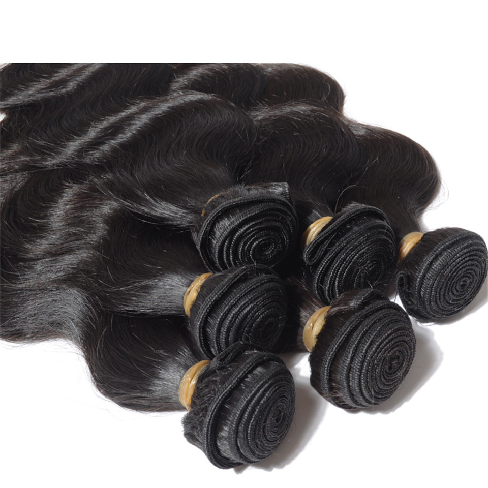 Brazilian Body Wave Human Virgin Hair Weaves Double Wefts Natural Black Color 80g/pc 3pcs/lot Can Be Dyed Bleached Remy Hair Extensions