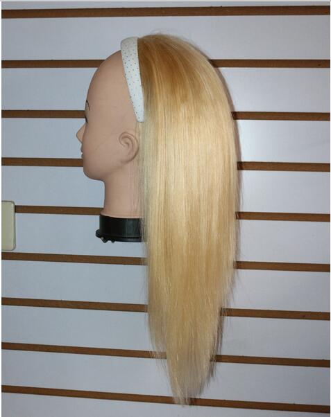 ZZHAIR 100% Brazilian Remy Human Hair Glueless Half head 3/4 Wig Holiday Cosplay Wigs all colors in stock