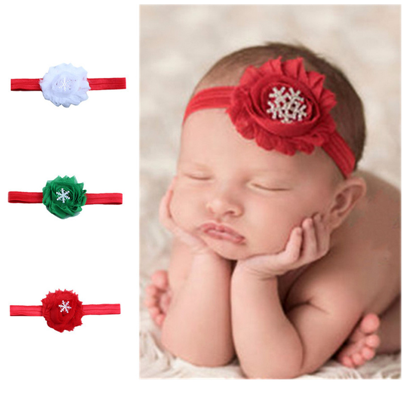 New Baby Fashion Large Flower Christmas Snowflake Elastic Headbands Girls Party Dress Up Hair Accessories Xmas Gifts, As picture 
New Baby Fashion Large Flower Christmas Snowflake Elastic Headbands Girls Party Dress Up Hair Accessories Xmas Gifts, As picture