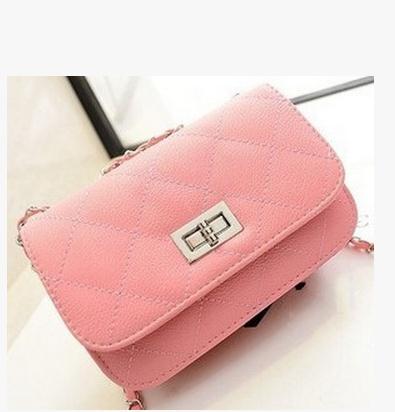The new bags Ling chain female bag Han edition embroider line single shoulder bag Inclined shoulder bag