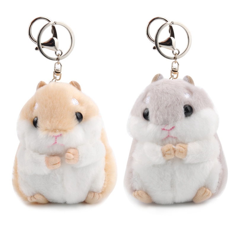 Cute Soft Plush Cartoon Animal Keychain Small Hamster Toy Doll Keyring Stuffed Mouse Pendant Key Chain Women Bag Charms Trinket от DHgate WW